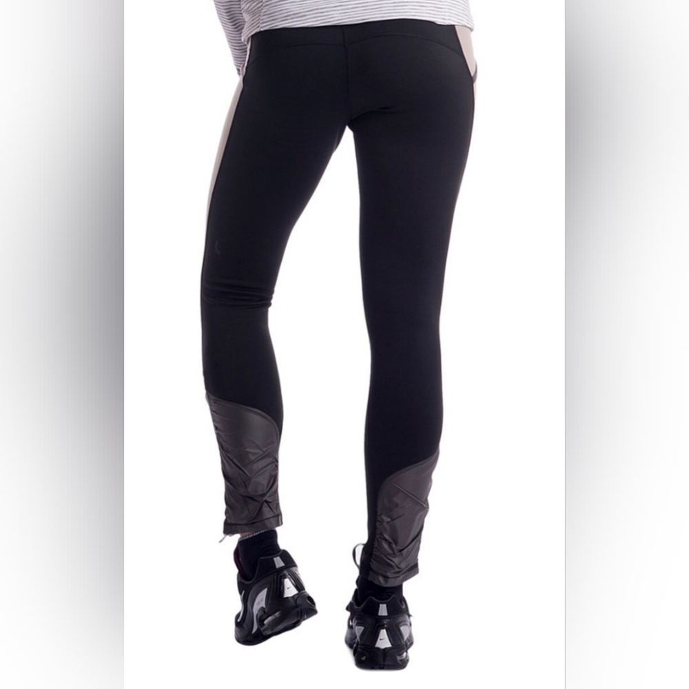 LOLE Fleece Stretch Reflective Running Leggings Tights Workout
